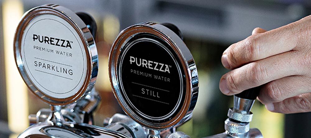 Purezza premium sparkling and still water taps